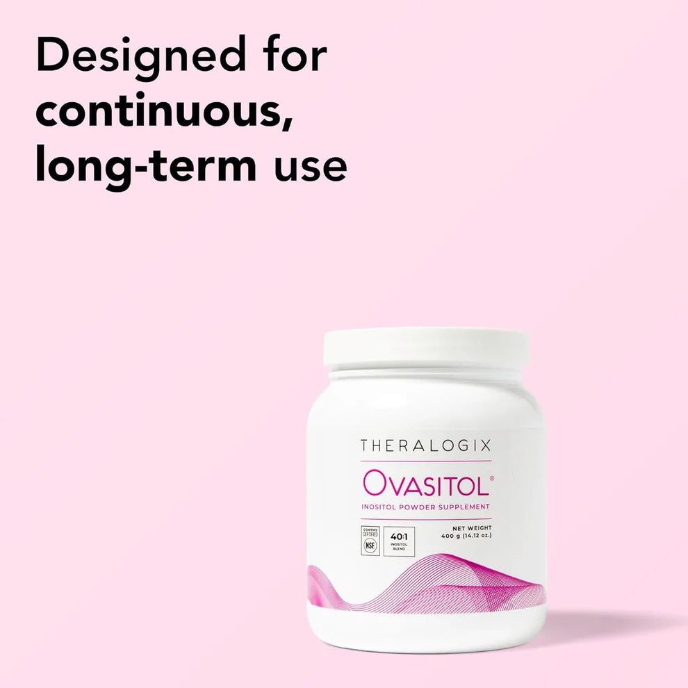 Theralogix Ovasitol Inositol Powder – 90-Day Supply (400g) | Myo & D-Chiro Inositol for Hormone & Ovarian Support