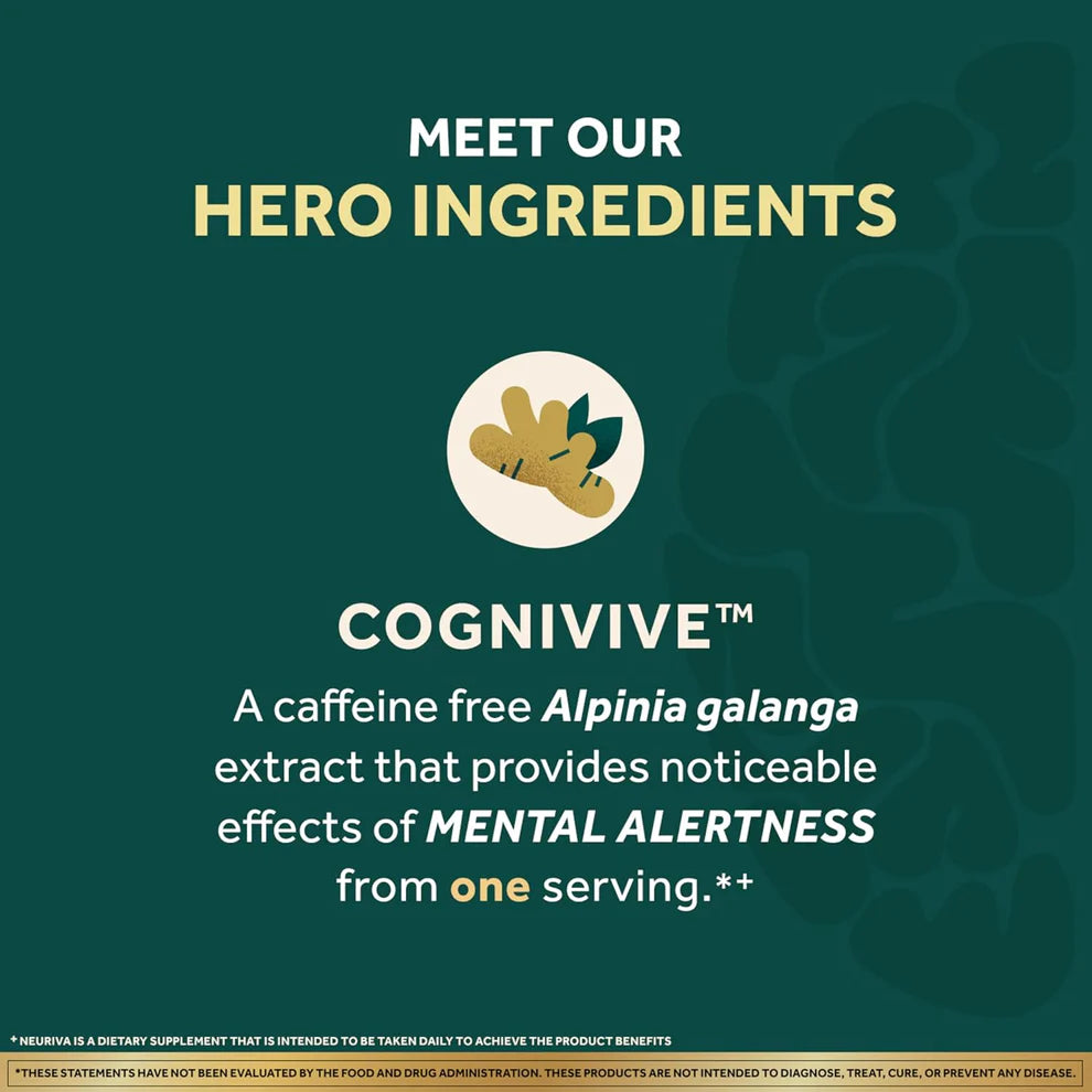 Neuriva Ultra Decaffeinated Brain Supplement – Memory, Focus & Mental Alertness Support (60 Capsules)