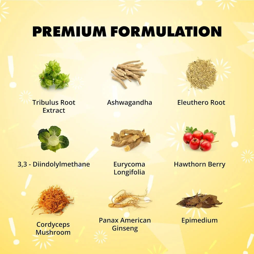 Sculpt Nation Test Boost Max – Natural Testosterone Booster for Men (60 Capsules)