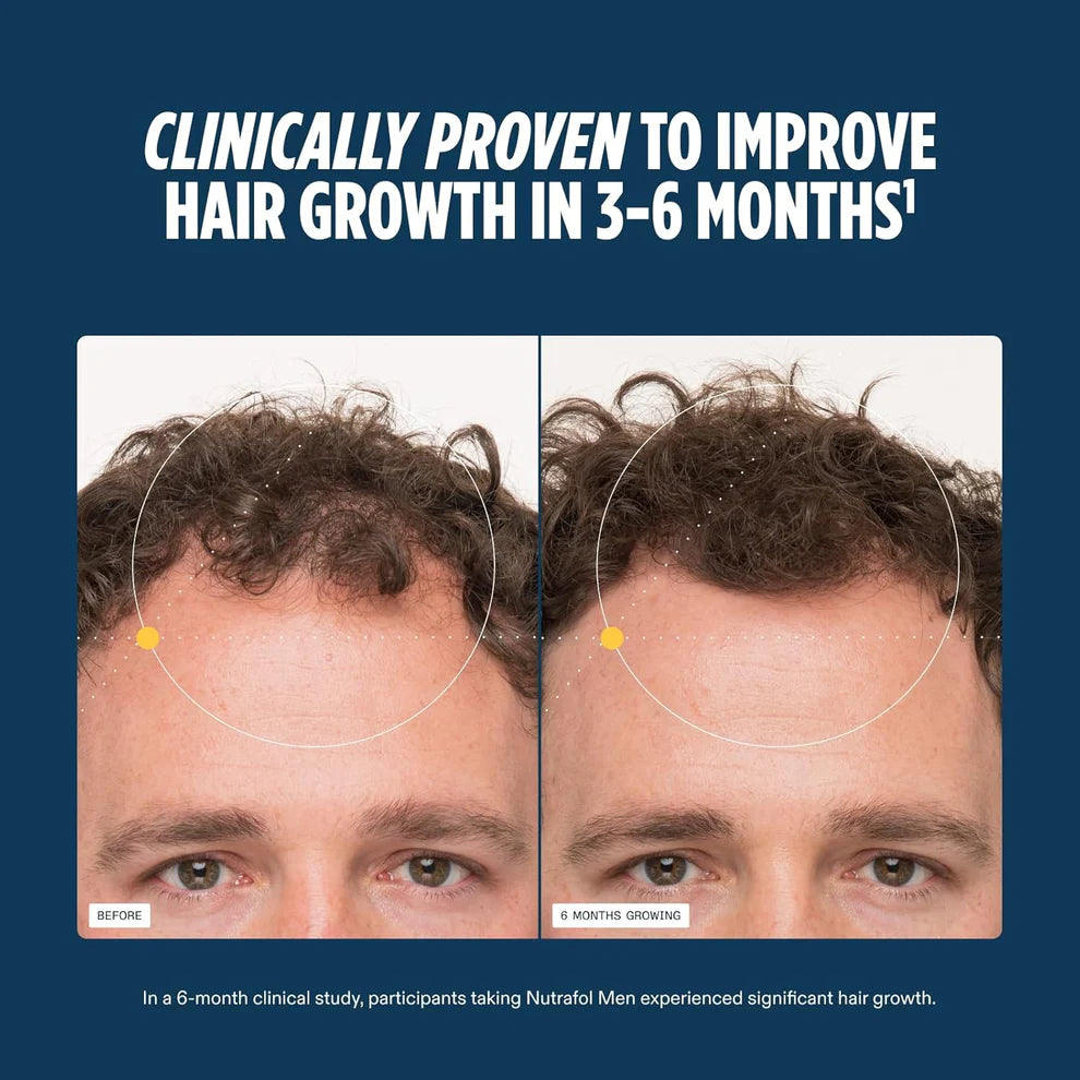 Nutrafol Men’s Hair Growth Supplement – 120 Capsules | 1-Month Supply