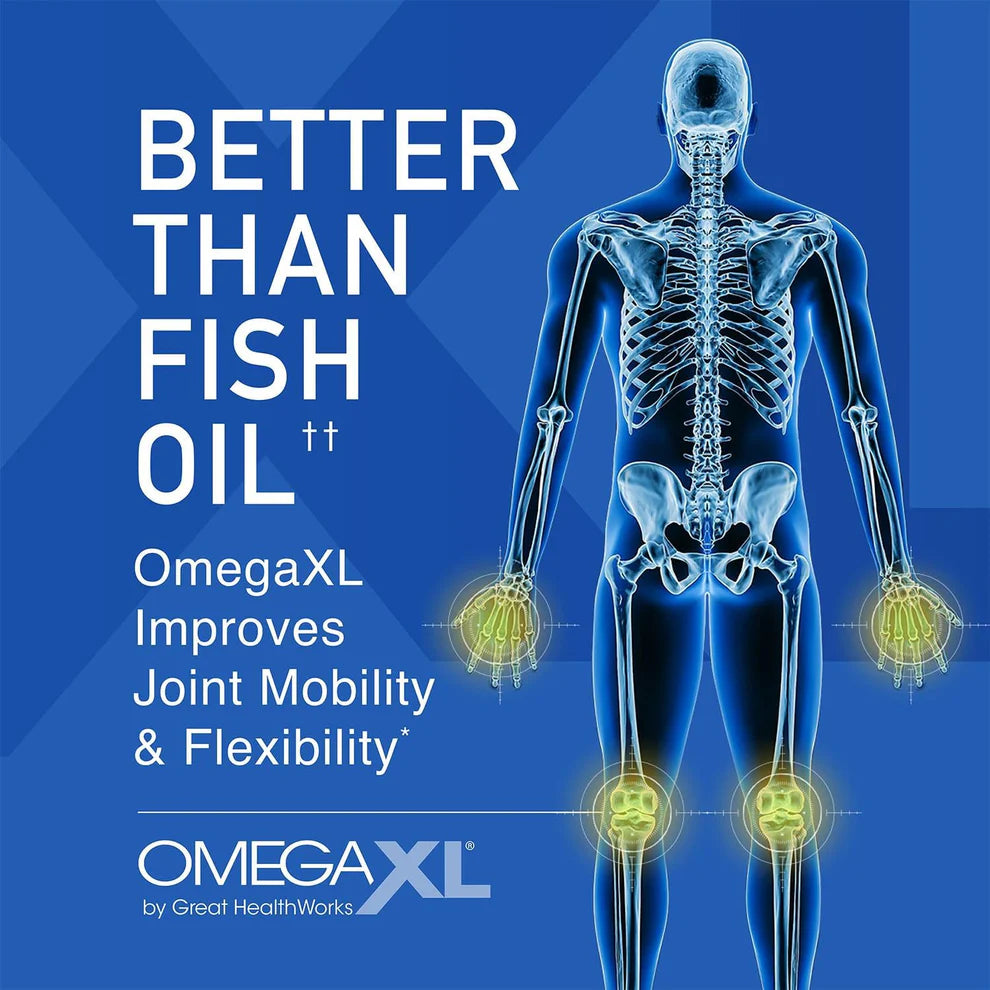 OmegaXL Joint Support – 120 Softgels (Green-Lipped Mussel Oil)