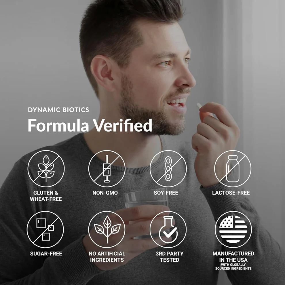 Stonehenge Health Dynamic Biotics – 55 Billion CFU Probiotic with 16 Strains & Prebiotics (30 Capsules)