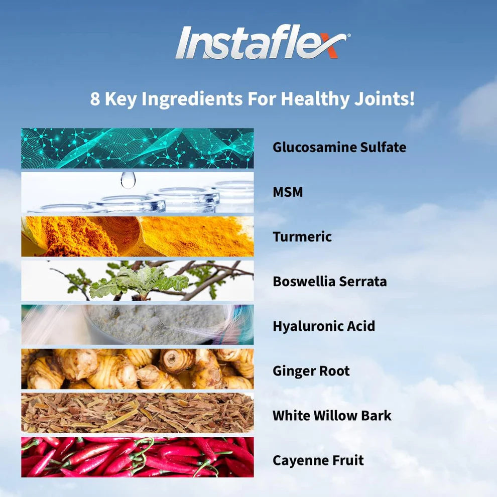 Instaflex Joint Support Supplement – Glucosamine & MSM for Healthy Joints (90 Capsules)