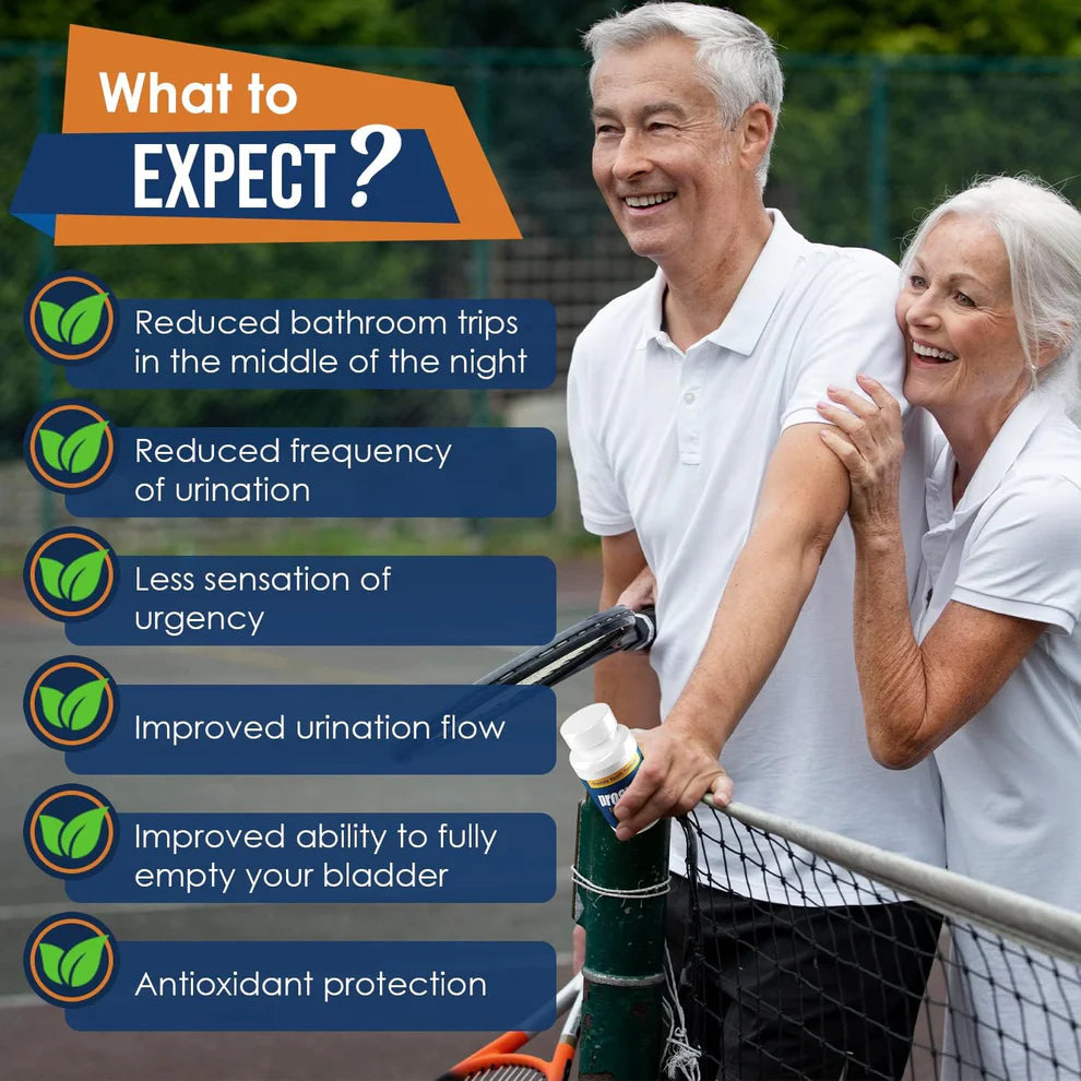 Men’s Prostate Support Supplement with Saw Palmetto, Vitamin D & Zinc – 60 Capsules