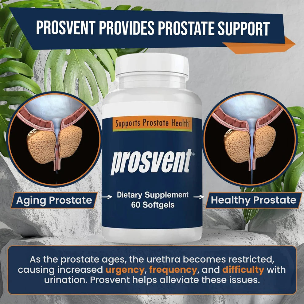 Men’s Prostate Support Supplement with Saw Palmetto, Vitamin D & Zinc – 60 Capsules