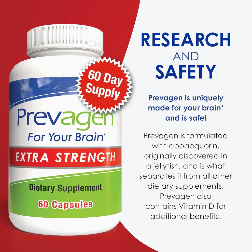 Prevagen Extra Strength – Brain Support Capsules, 60 Count (2-Month Supply)