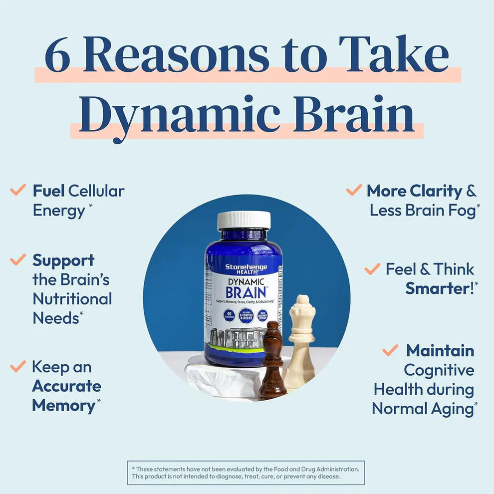 Dynamic Brain Stonehenge Health Supplement - 60 Capsules