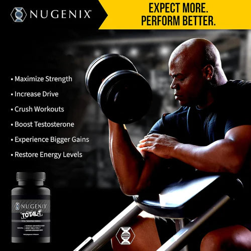 Nugenix Total-T – Free & Total Testosterone Booster for Men – 90 Capsules