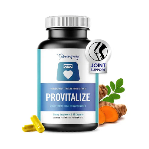 BB Company Provitalize Probiotics for Women Digestive Health, Menopause, Joint Support 60 Capsules