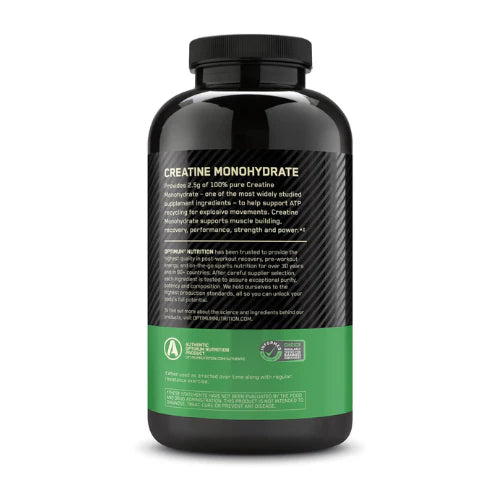 Optimum Nutrition Creatine Monohydrate – 2500mg, 300 Capsules, Keto Friendly