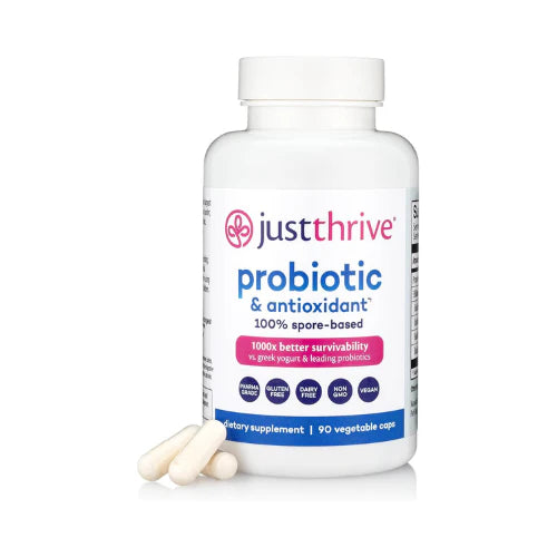 Just Thrive Probiotic & Antioxidant – Digestive & Immune Support (90 Capsules)