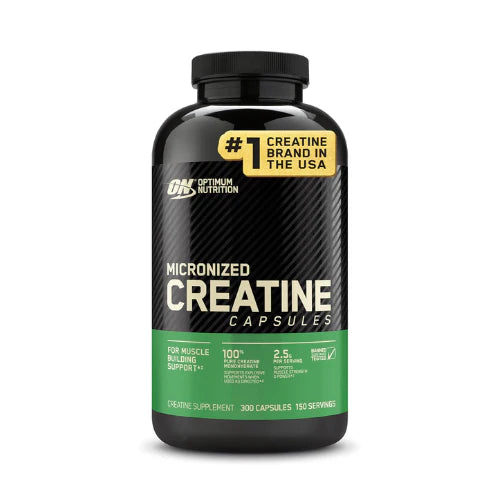 Optimum Nutrition Creatine Monohydrate – 2500mg, 300 Capsules, Keto Friendly