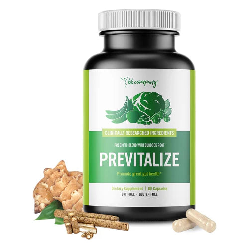 BB Company Previtalize – Prebiotics for Women, Gut & Digestive Health Support (60 Capsules)