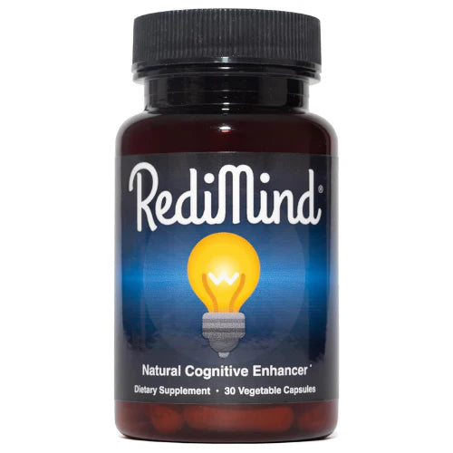 RediMind Natural Cognitive Enhancement Supplement – Vegan, Non-GMO & Gluten-Free (30 Capsules)