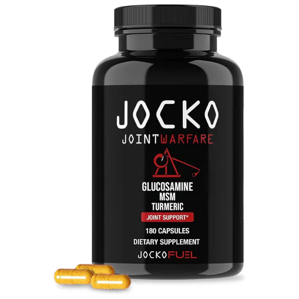 Jocko Fuel Joint Support – 180 Capsules | Glucosamine, MSM, Turmeric & Boswellia for Joint Health & Flexibility