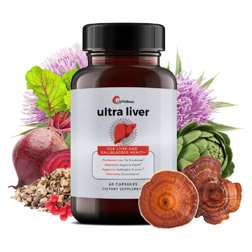 UpWellness Ultra Liver Support – TMG, NAC & Milk Thistle Formula for Liver and Gallbladder Health (60 Capsules)