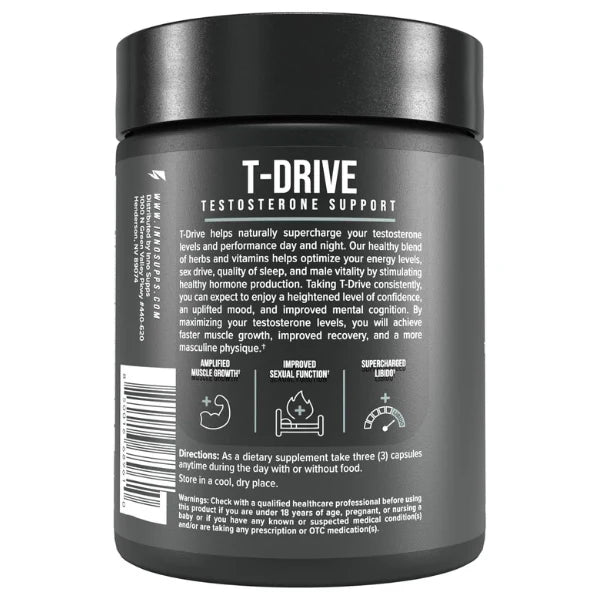 InnoSupps T-Drive – Natural Testosterone Booster (90 Capsules)