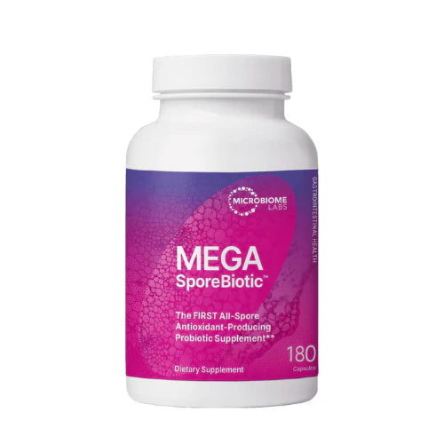 MegaSporeBiotic® by Microbiome Labs – Spore-Based Probiotics for Gut & Immune Health – 180 Capsules
